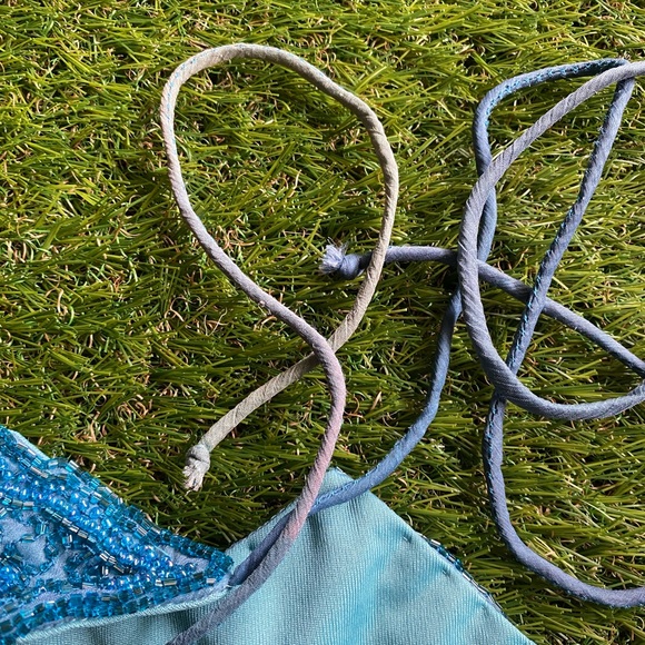 Blue beaded butterfly 🦋 top - Picture 9 of 15